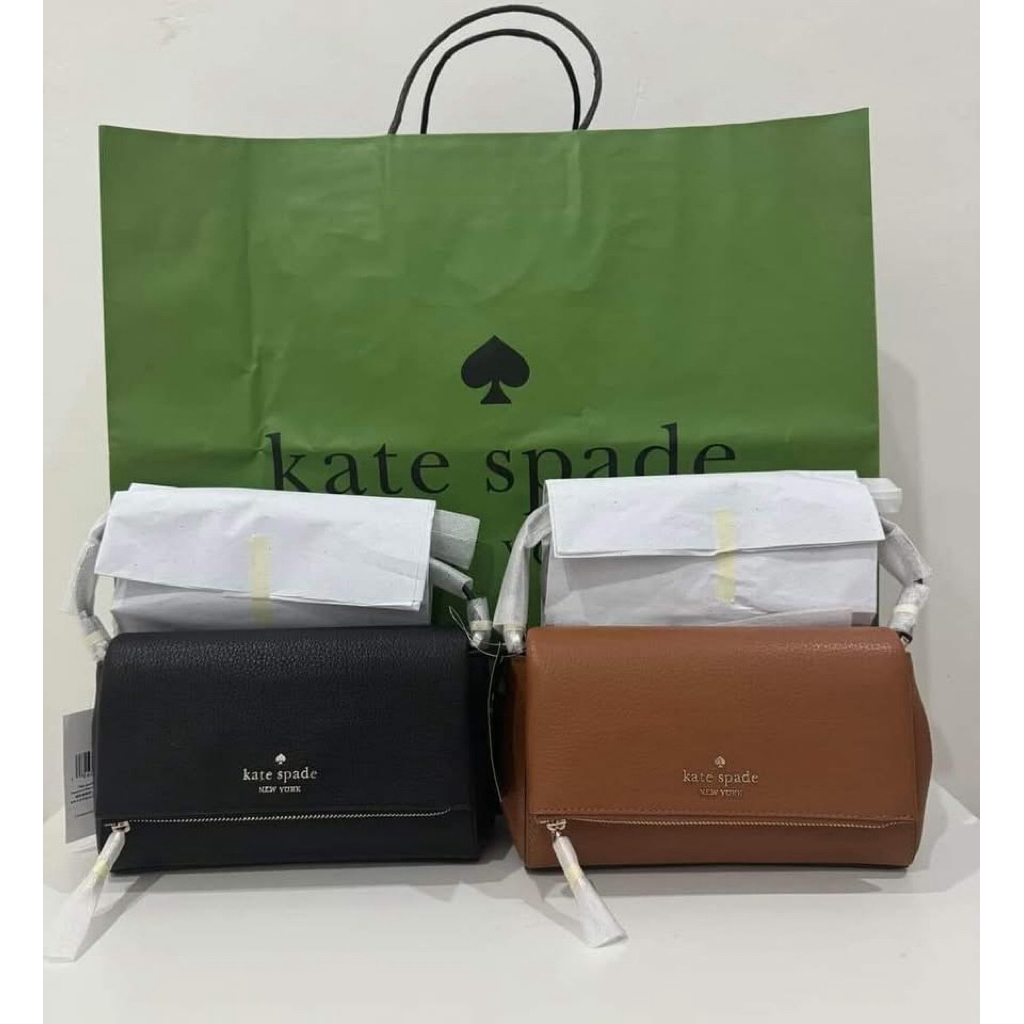 KS LEILA MINI FLAP PEBBLE LEATHER CROSSBODY BAG