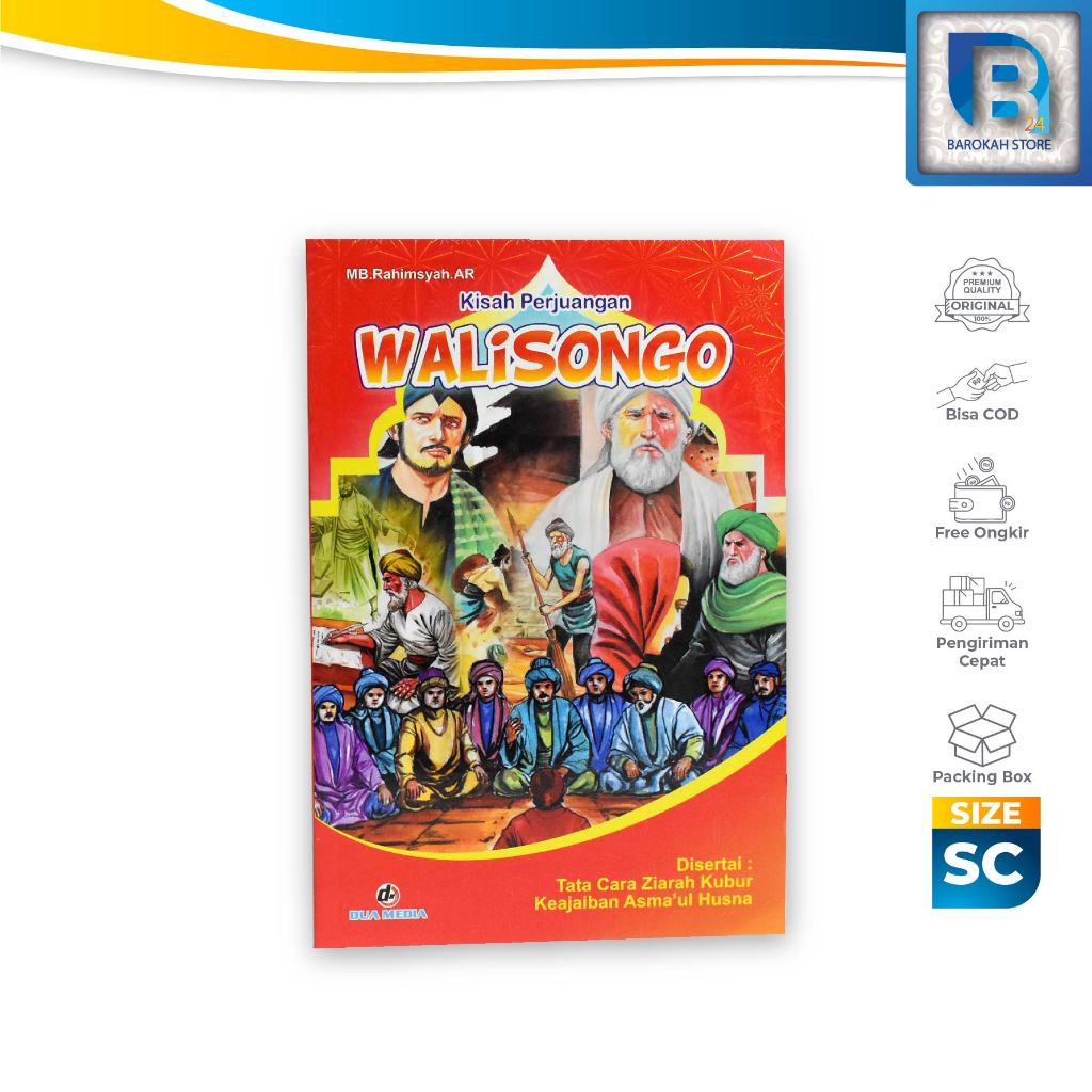 WALISONGO Buku Sejarah Dan Biografi Perjuangan Para Wali Original Soft Cover Bergambar Murah Buku Is