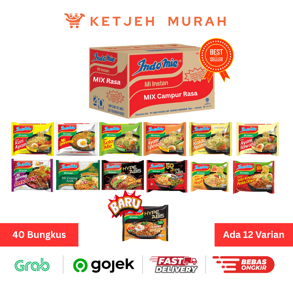 

LE Indomie Mix Campur Rasa 1 Dus isi 40 Pcs [Tulis di Note]