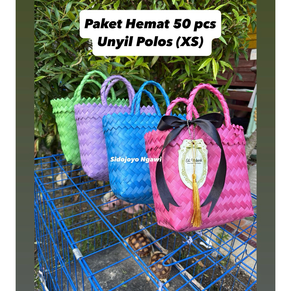 

Paket hemat 50 pcs tas unyil polos (Xs) tas souvenir bingkisan