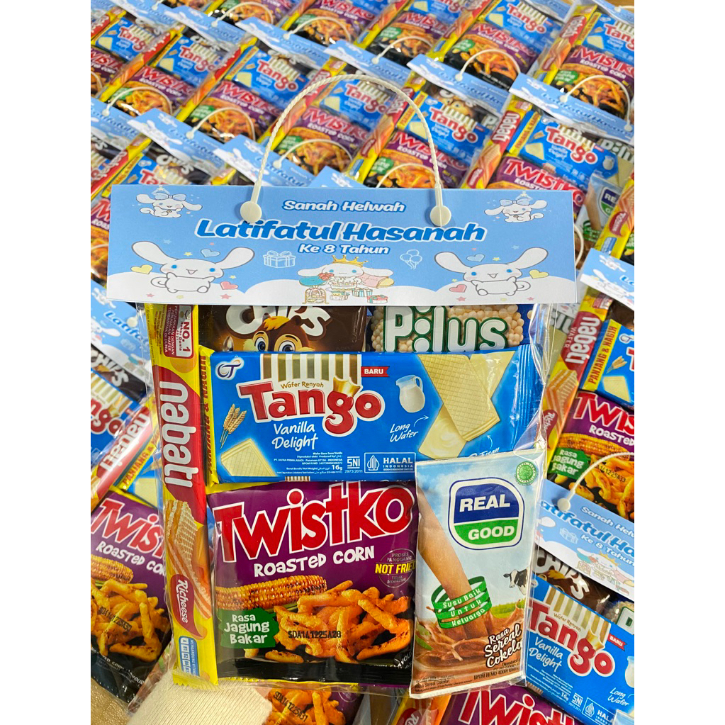 

Bingkisan Ulang Tahun Costum / Snack ultah anak / Hampers Ultah