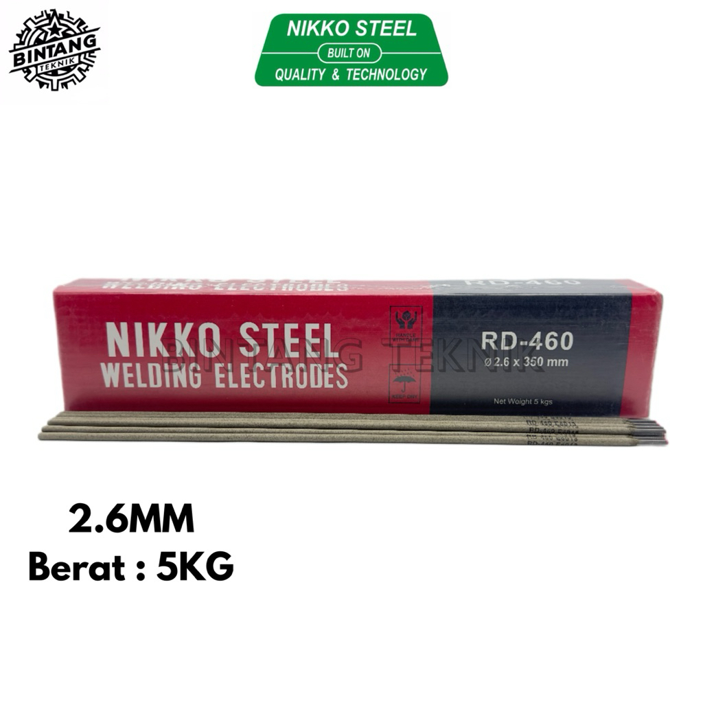 KAWAT LAS RD460 2.6MM [5 KG] / ELEKTRODA LAS LISTRIK NIKKO RD460 2.6MM