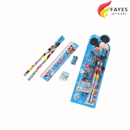 

FAYES COD Alat Tulis 5 in 1 Karakter / Paket Penggaris & Pensil Set / Mini Stationery Sekolah STY01