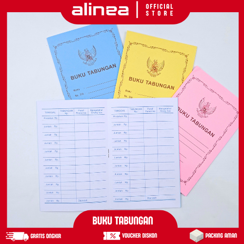 

[1pcs] Buku Tabungan Anak Sekolah TK SD – 20 Halaman, Bisa Pilih Warna | Buku Simpanan Harian Murid