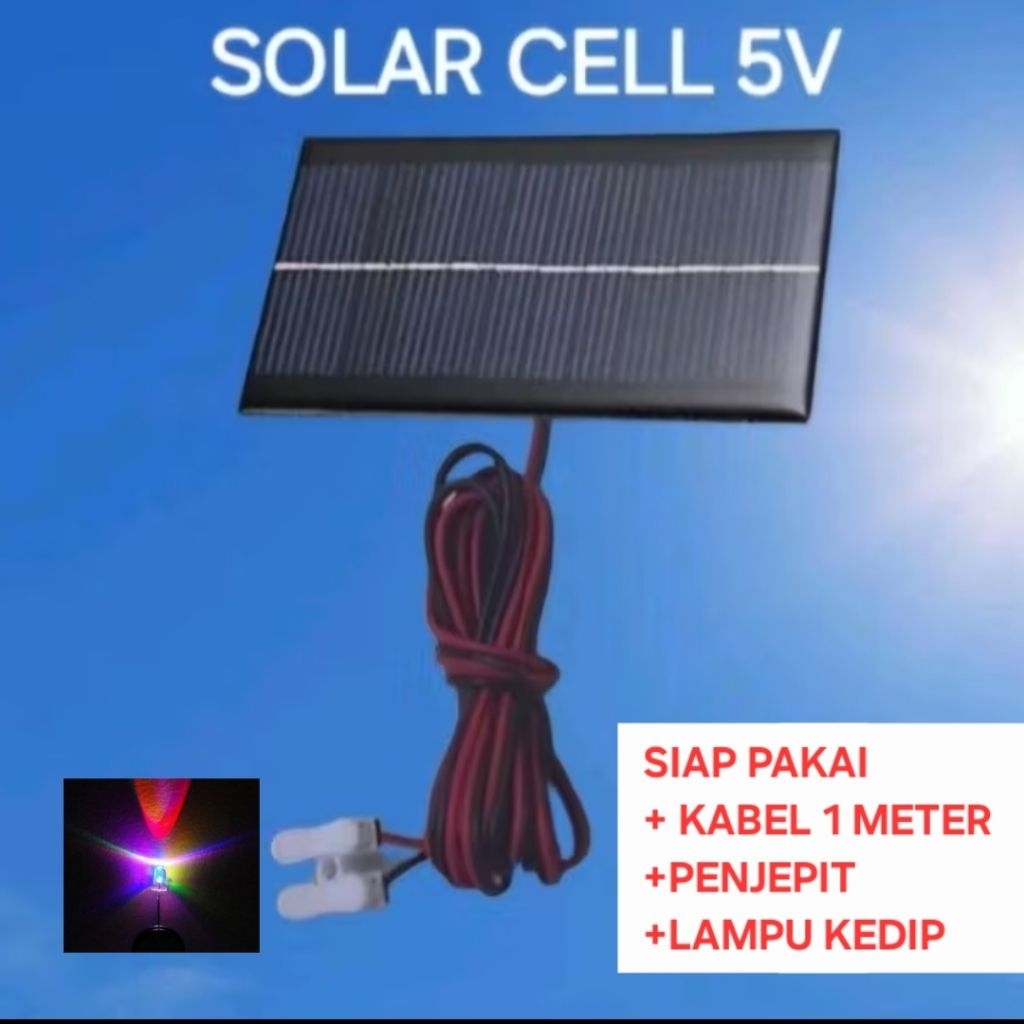 Panel surya Mini 5V Prakarya 1 set siap pakai