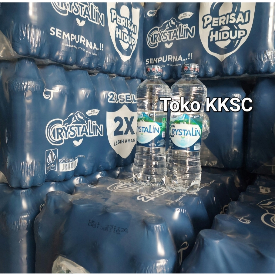 

1 dus Air minum CRYSTALIN 600ML isi 24 botol / kurir instan