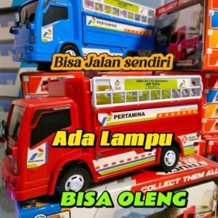 Mainan Anak Truck Gas Pertamina LPG Telolet Oleng Bisa Goyang Ada Musik Dan Lampu