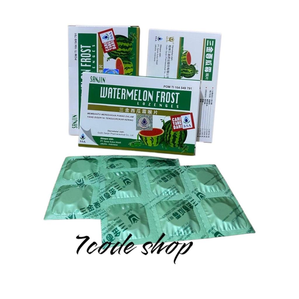 Sanjin wf lozenges watermelon frost lozenges