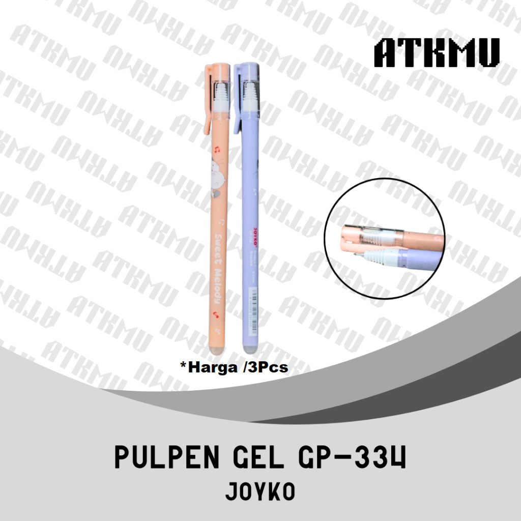 

Joyko Pulpen Gel Shokyo Erasable GP-334 0.5mm Isi 3 Pcs