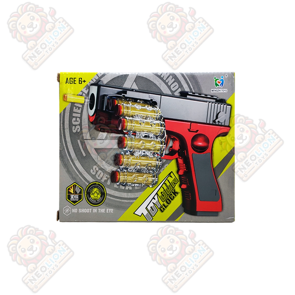 Mainan Anak Pistol Soft Bullet Gun Tembakan Peluru Busa Glock 709A