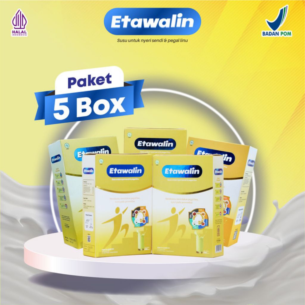 

PAKET 5 BOX SUSU ETAWALIN - Paket Sembuh Susu Sendi Atasi Radang Sendi Nyeri Tulang Cegah