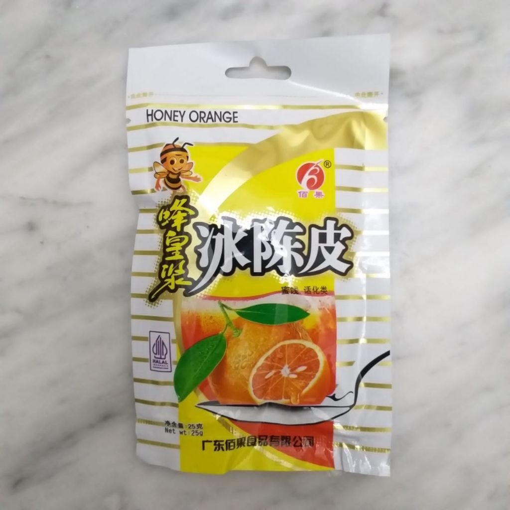 

Manisan Kulit Jeruk Madu Honey Orange 25g