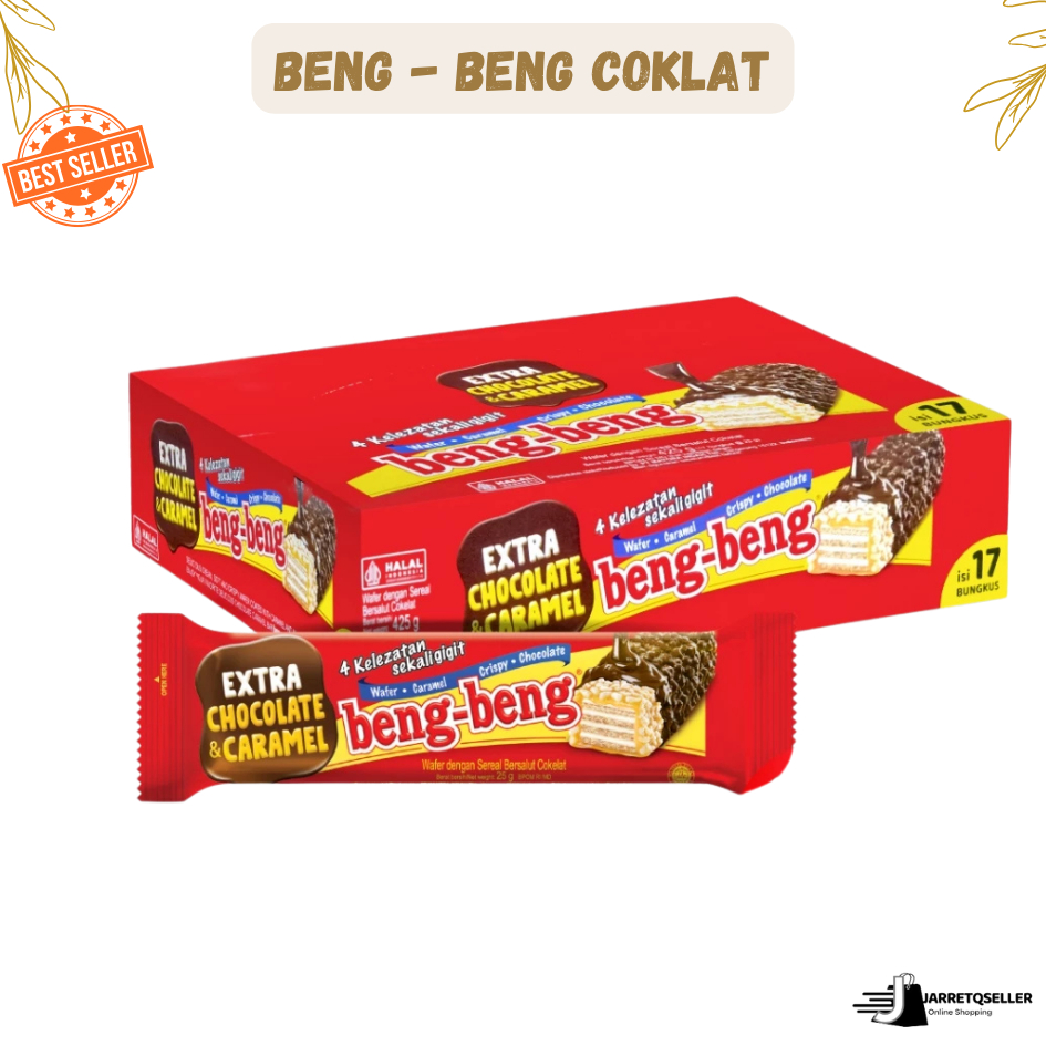 

Beng-Beng Wafer Caramel Crispy Chocolate 1 Box Isi 17 pcs @25gr Beng Beng Coklat nikmat termurah