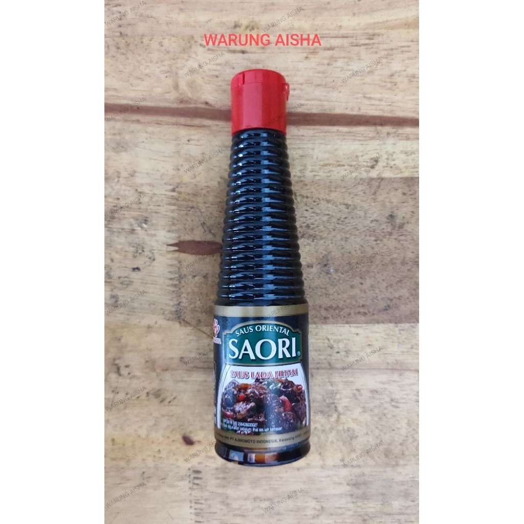 

Saus Saos Lada Hitam Saori Botol 133 ml