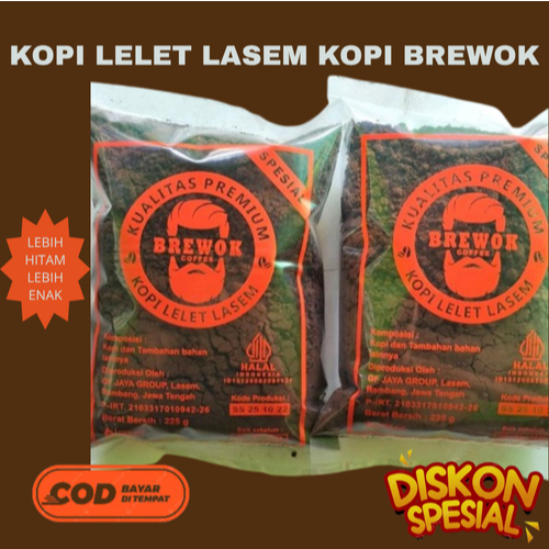 

(GROSIR) KOPI BREWOK – KOPI LELET KHAS LASEM ASLI | KOPI TRADISIONAL JAWA PEKAT & PAHIT NENDANG | UNTUK TUBRUK & NGLELET | 225GR 500GR | TANPA CAMPURAN | RASA KUAT & AROMA KHAS