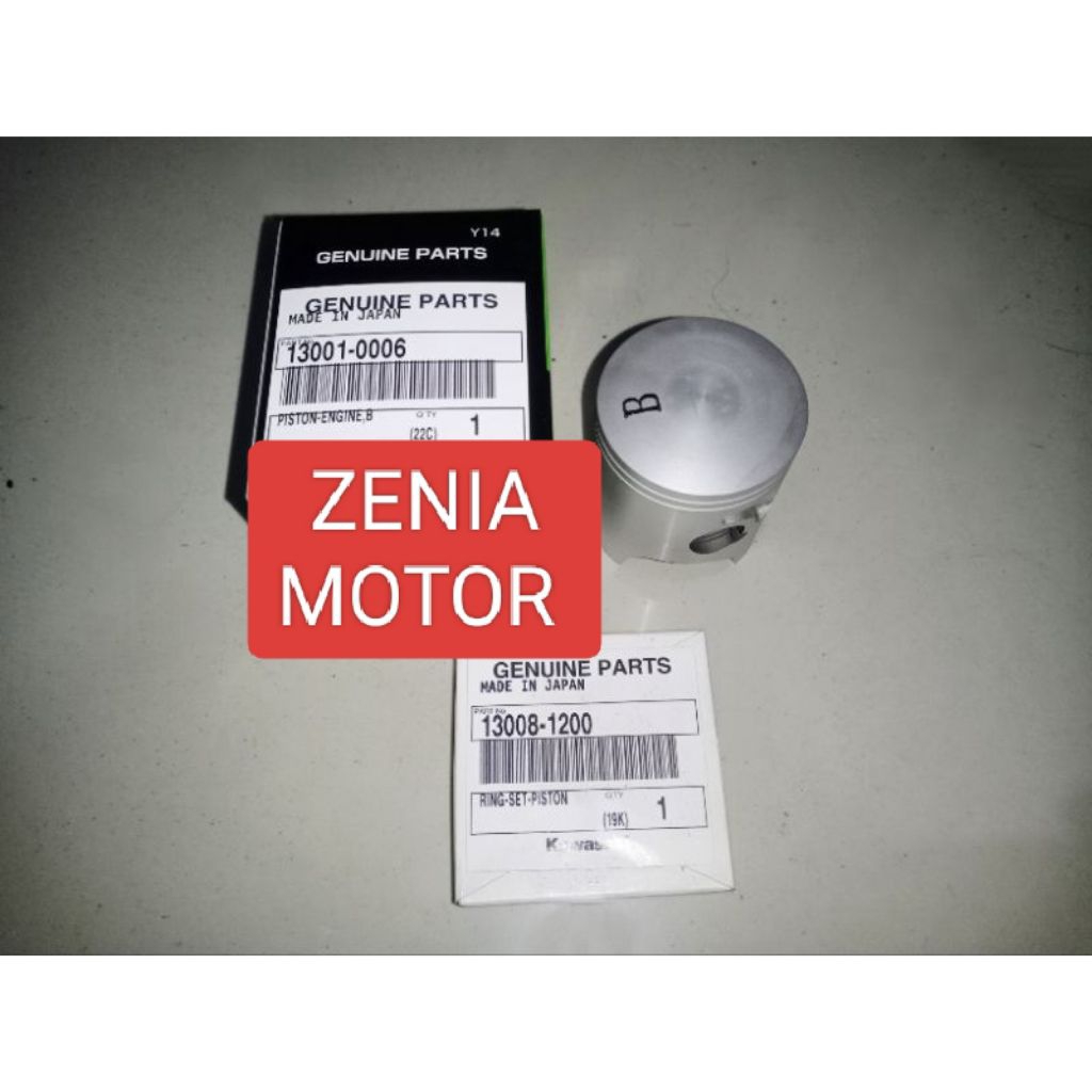 SATU SET PISTON KIT SET RING SEHER RING SEHER SET KAWASAKI KLX 85 KX85 ORIGINAL KAWASAKI