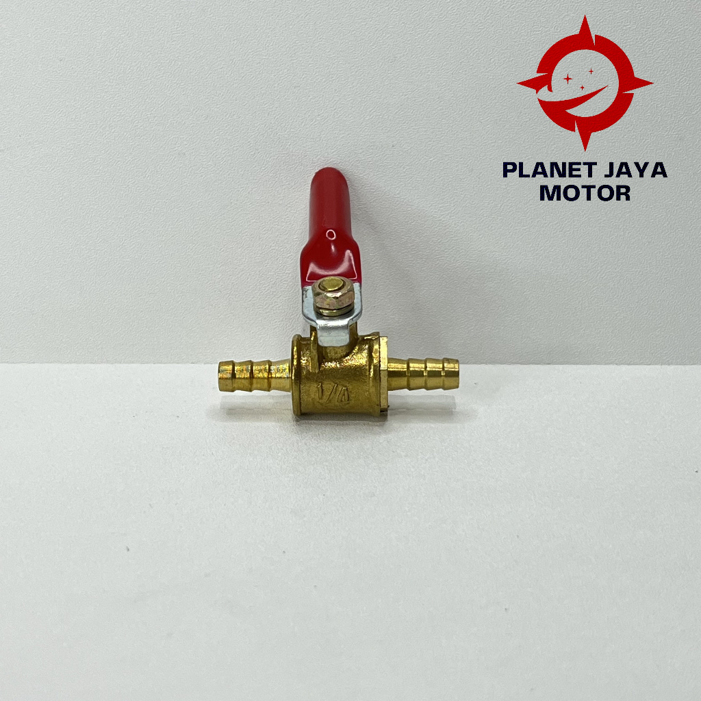 Kran Bensin Universal Bahan Kuningan 1/4 / Kran Minyak / Keran Bensin