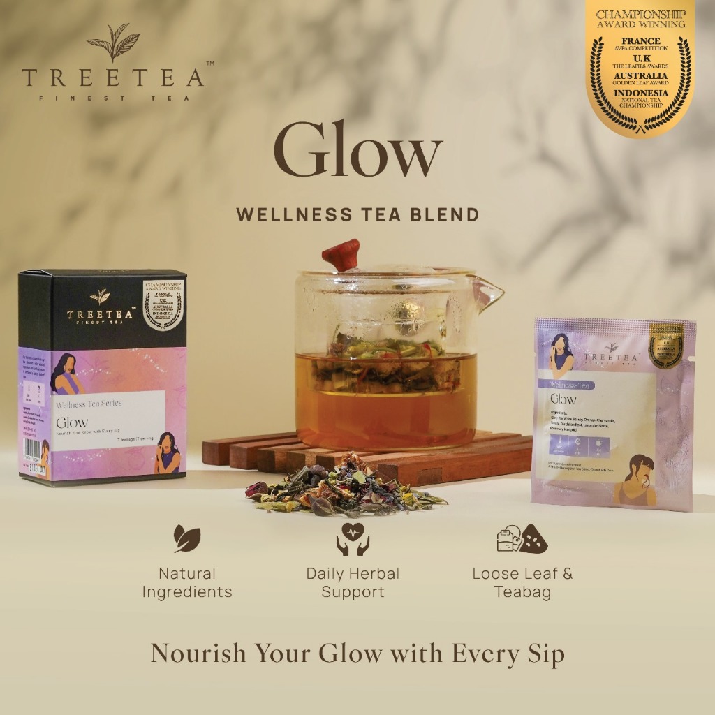 

GLOW - TreeTea Box Wellness Tea Series Blend Herbs