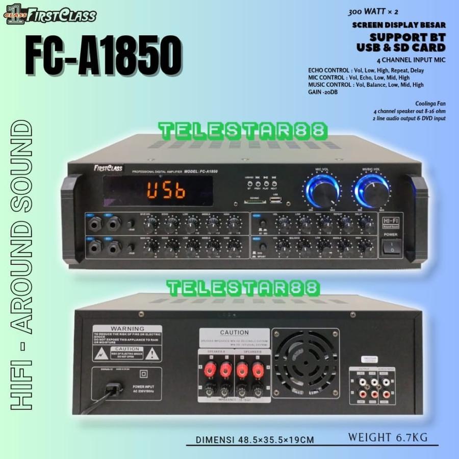 AMPLI FIRSTCLASS FC A1850 AMPLIFIER FIRSTCLASS FCA1850 FC A 1850