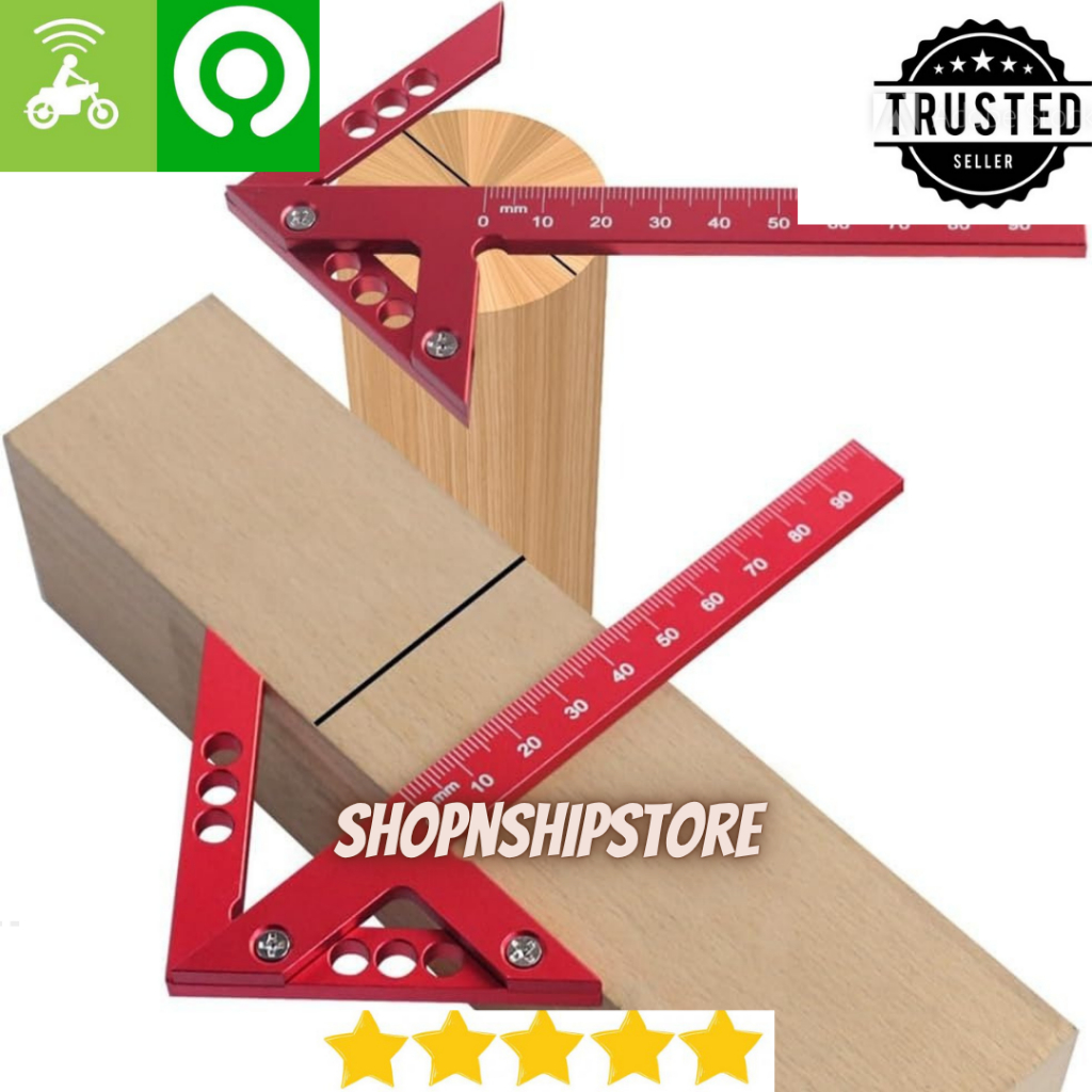 

Penggaris Siku Mistar Segitiga Center Finder 45 Degree 10cm