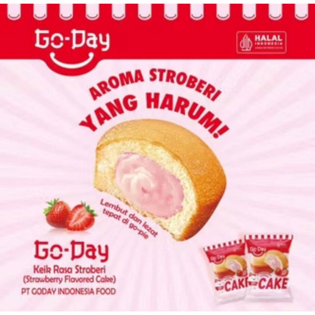 

go day cake strawberry