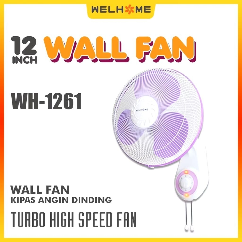 KIPAS DINDING welhome wh 1261 12 inch / Kipas Welhome