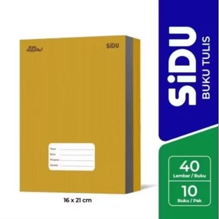 

Bibu SIDU buku tulis KRAFT 40 Lembar (10 pcs/pack)