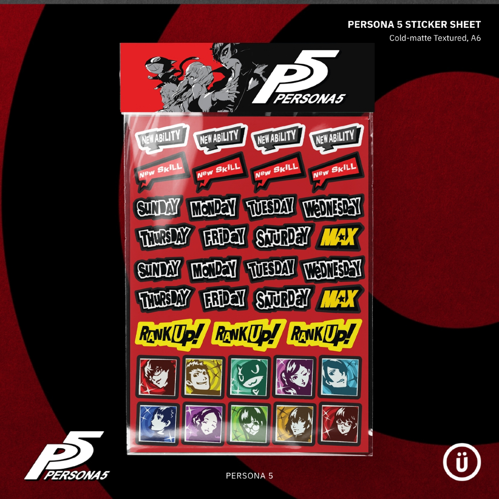 

Persona 5 - Sticker Sheet for Journaling (Fanmade)