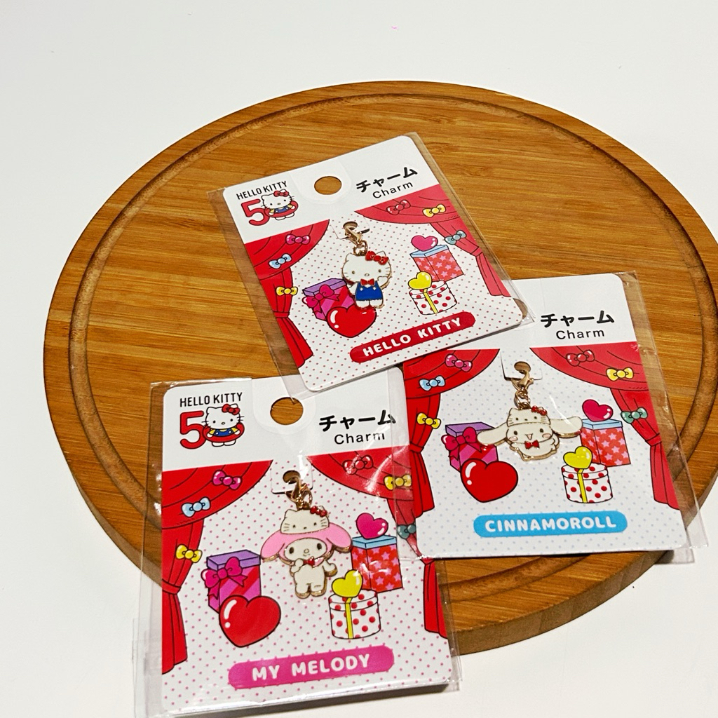 Sanrio My Melody Cinnamoroll Hello Kitty Sanrio 50th Anniversary Charm Liontin