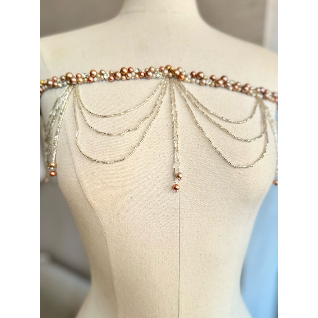 Payet Minori Juntai - Dada / Payet dada / Renda mutiara juntai dada