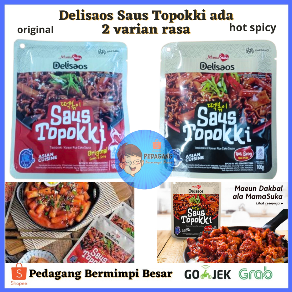 

Mamasuka Saus Topokki 100g Ada 2 Varian / Mamasuka Delisaos Saus Topokki Tteokbokki Halal 100g/ MamaSuka - Delisaos Saus Topokki/ Mamasuka Saus Topokki