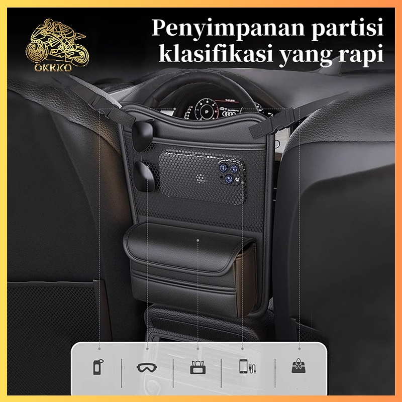 Organizer Mobil / Tempat Tisu Mobi / Kompartemen Mobil / Organizer Tas Penyimpanan Mobil Multifungsi