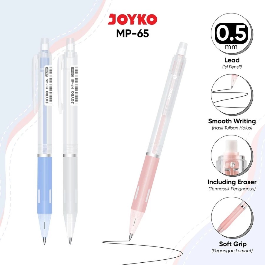 

JOYKO Mechanical Pencil Pensil Mekanik MP-65 0.5 mm