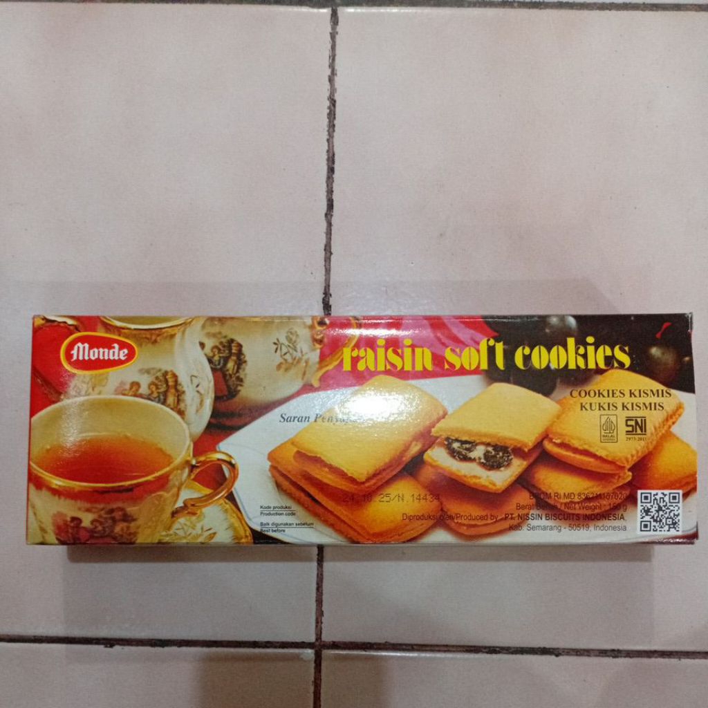 

Monde Raisin Soft Cookies 150gr 1 Bungkus