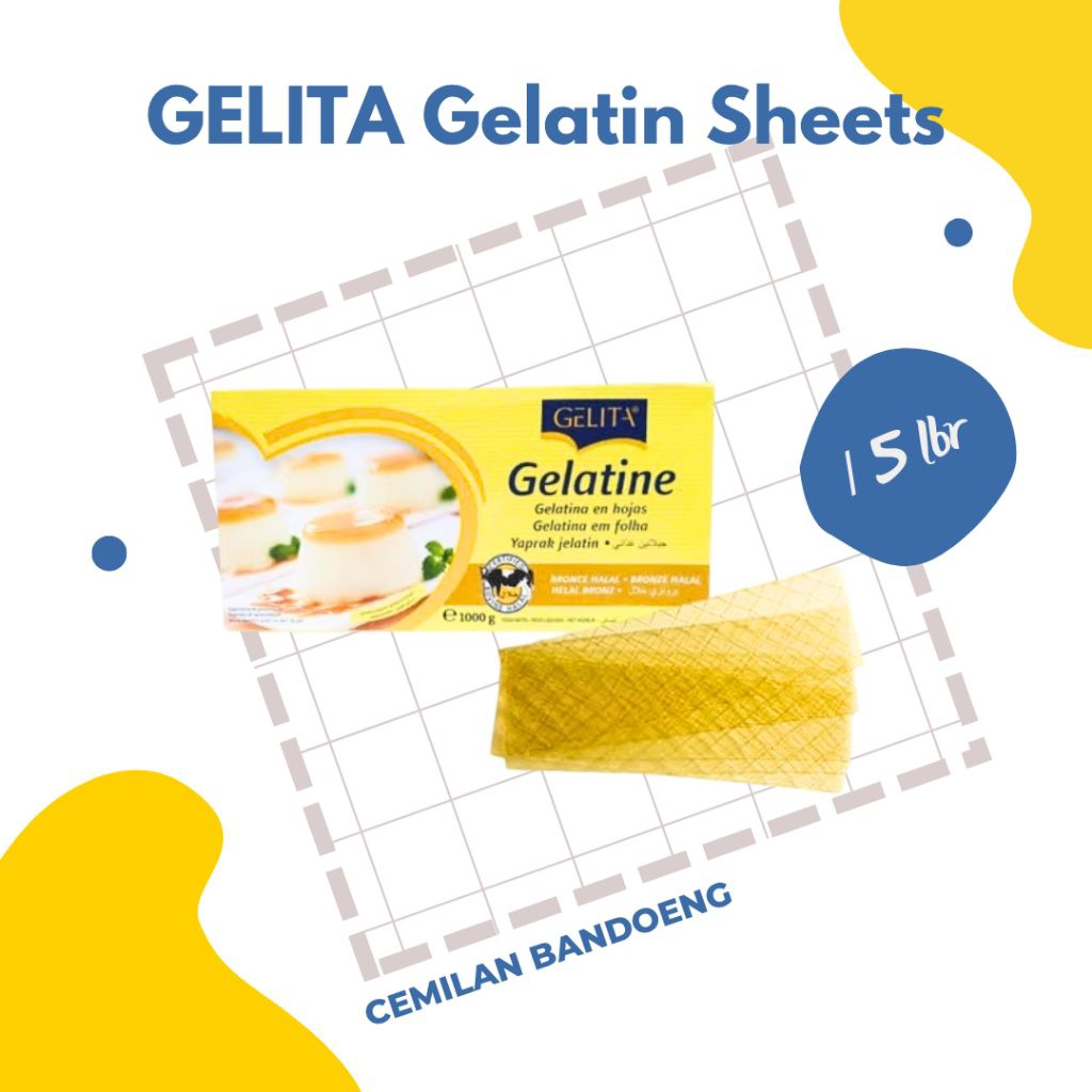 

GELITA GELATIN SHEETS ISI 5 LEMBAR