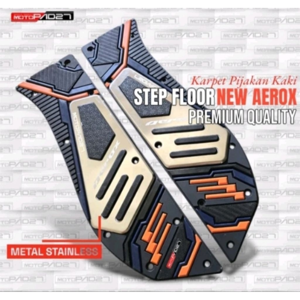 Karpet Motor Aerox 155 stainless 2021-2024