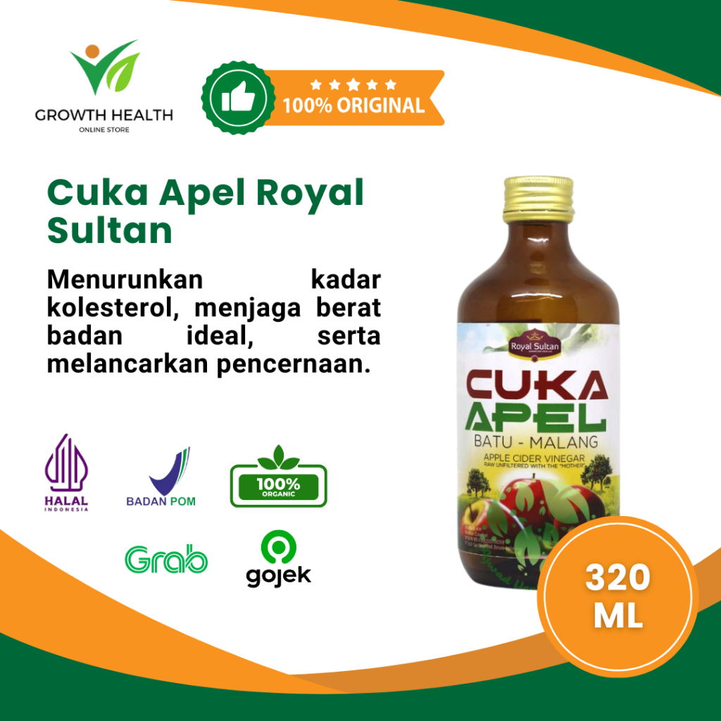 

Cuka Apel Royal Sultan 320ml Original