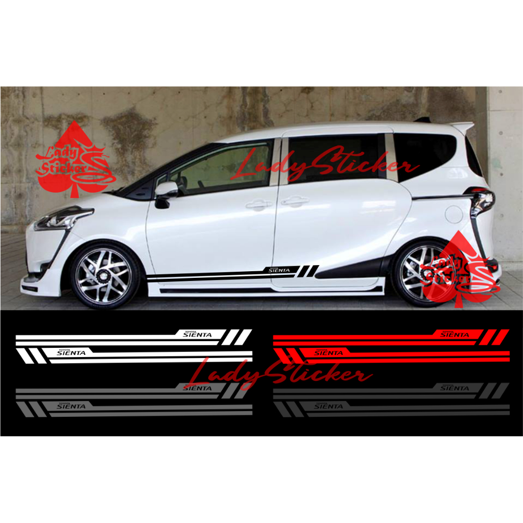 Cutting sticker mobil sienta sticker stiker mobil toyota sienta