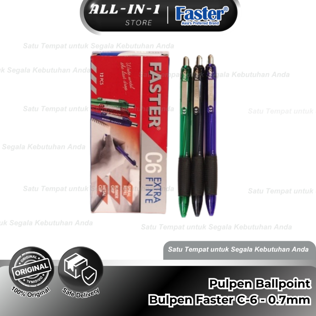 

FASTER - Pulpen Ballpoint Bulpen Faster C-6 - 0.7mm