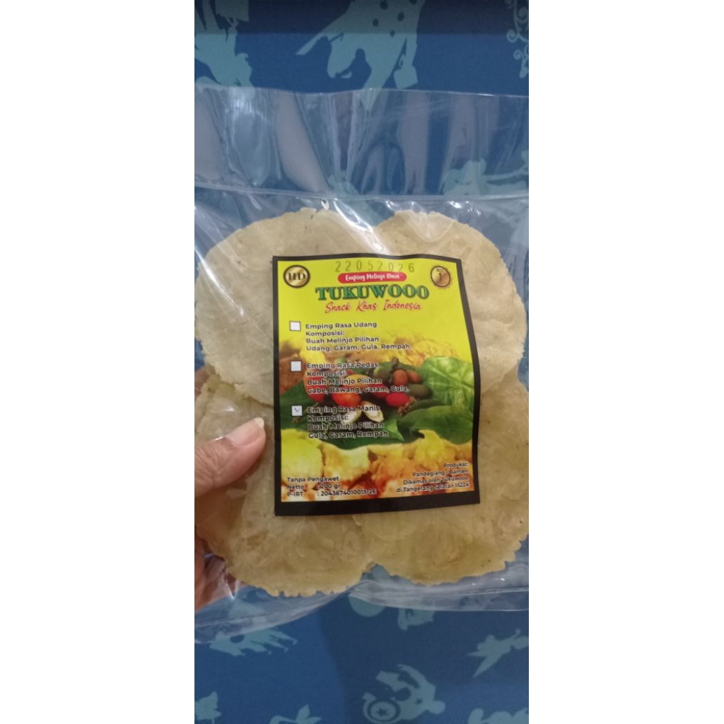 

Tukuwooo Emping melinjo manis 500 gr