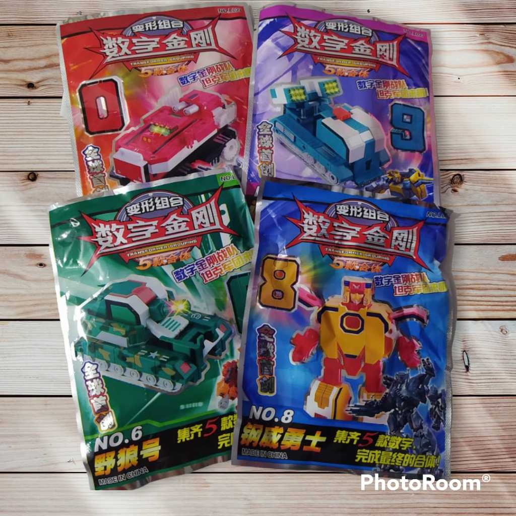 Mainan Robot Plastik Kecil Bongkar Pasang Mainan Anak Murah Grosir