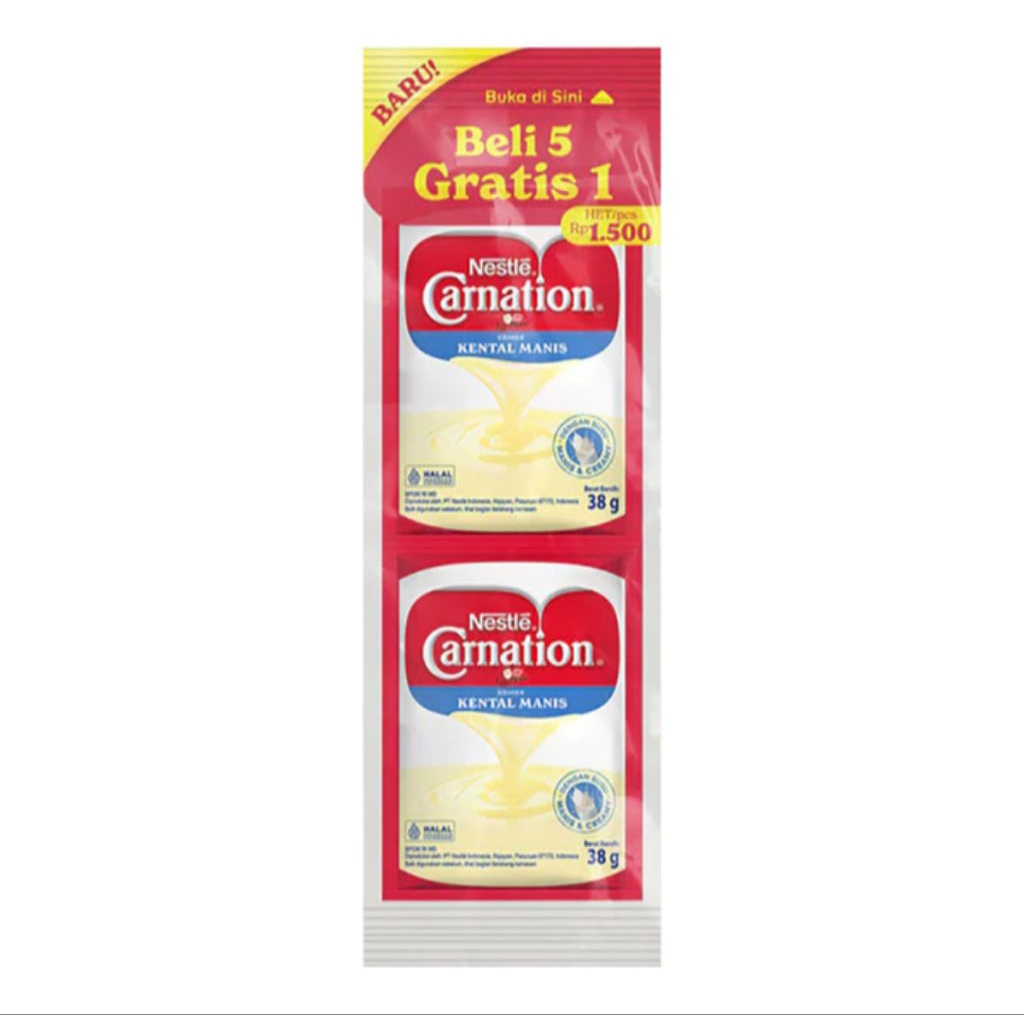

Carnation Krimer Kental Manis Sachet 6 x 38 g
