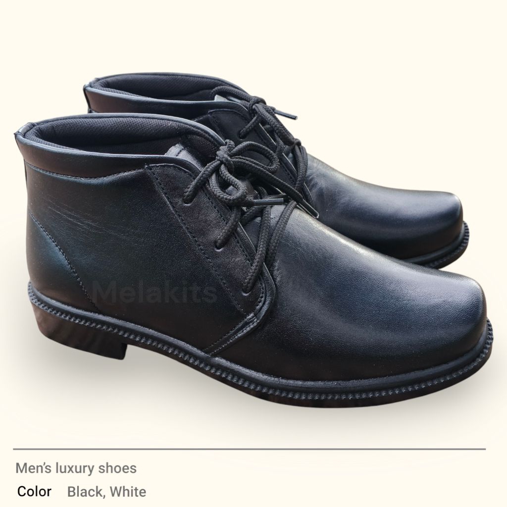Sepatu PDH Pria Kulit Asli