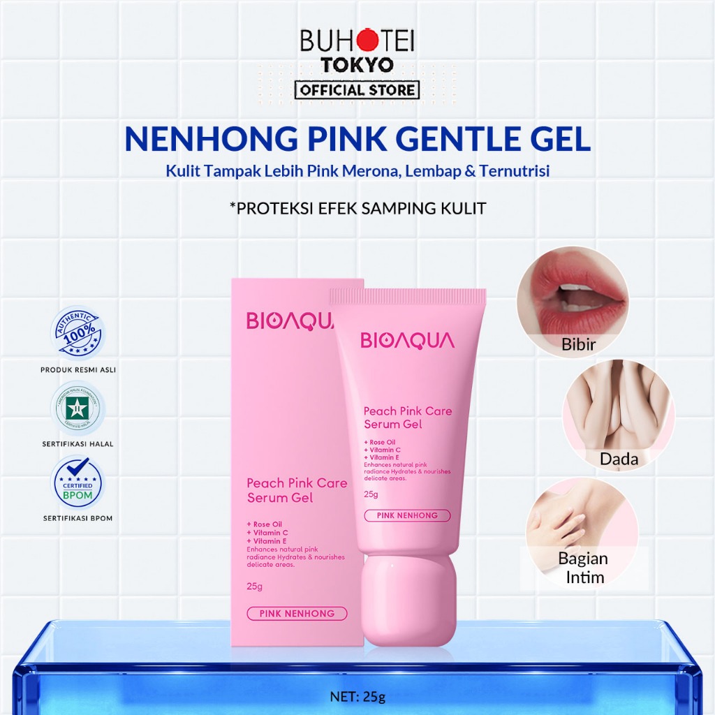 BUHOTEI BIOAQUA Warm Gentle Pink Nenhong Cream Lip Serum Bibir Lip Balm Lip Oil Lip Gloss 25g cream 