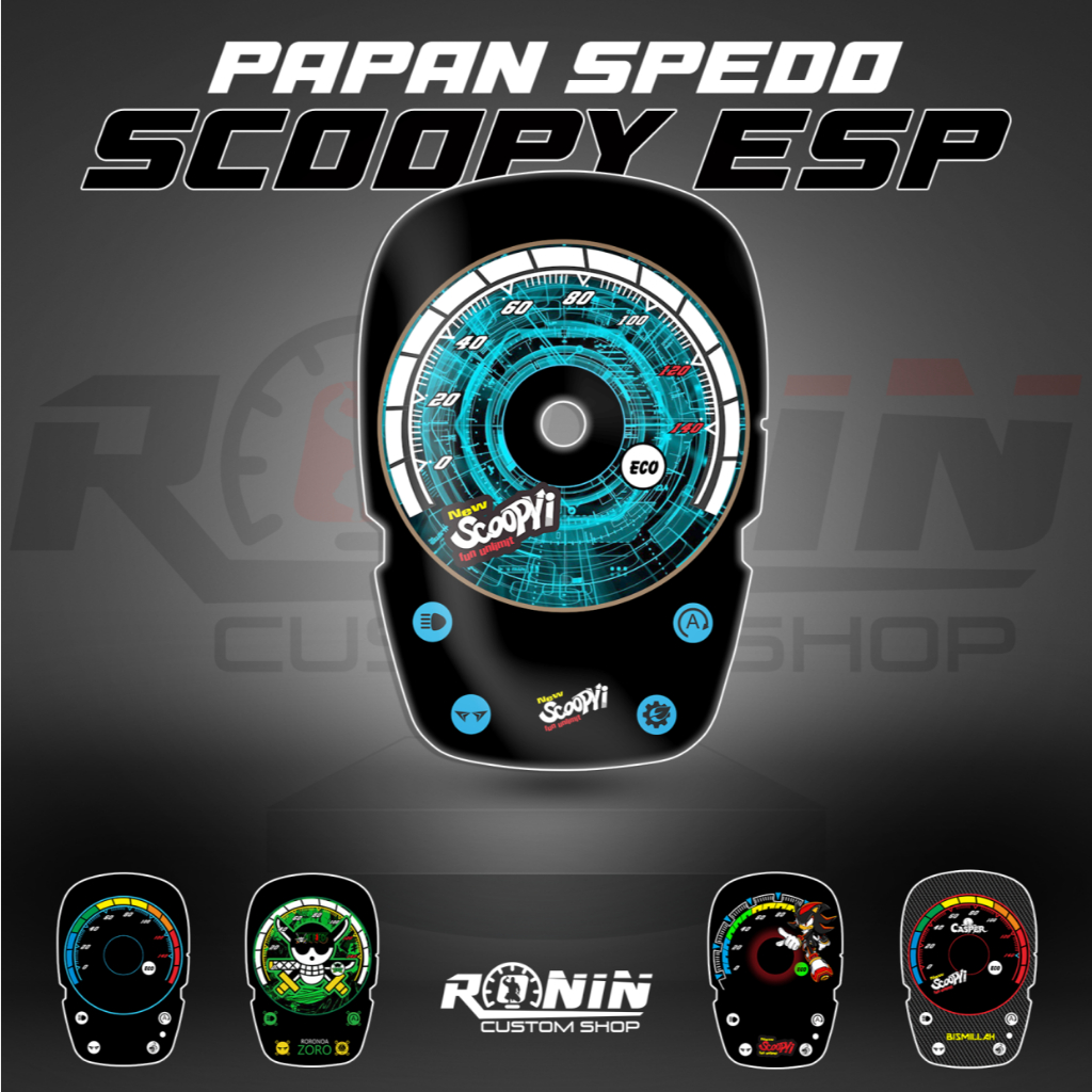 PAPAN SPEDO PAPAN SPEEDOMETER PANEL SPEDO HONDA SCOOPY ESP SCOOPY DONUT BISA CUSTOM