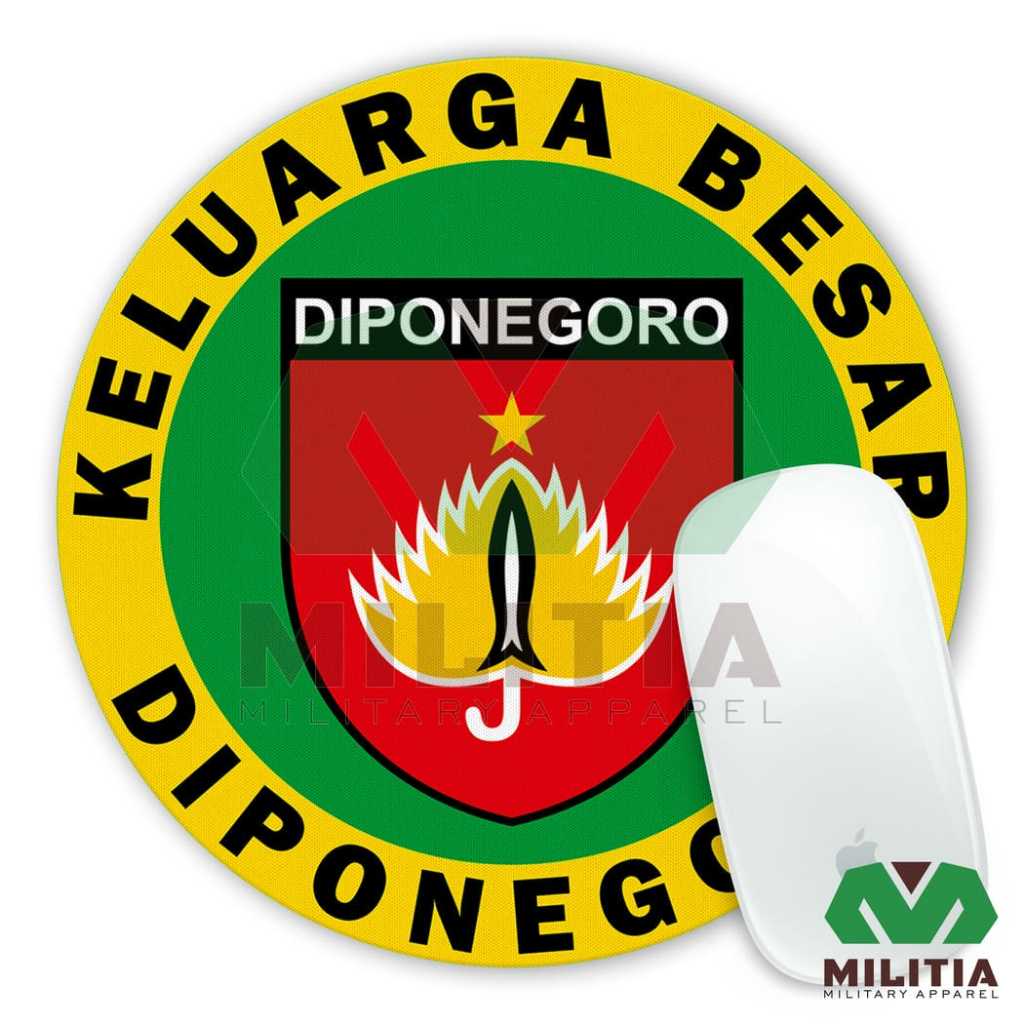 Mousepad Bulat Keluarga Besar kodam IV diponegoro