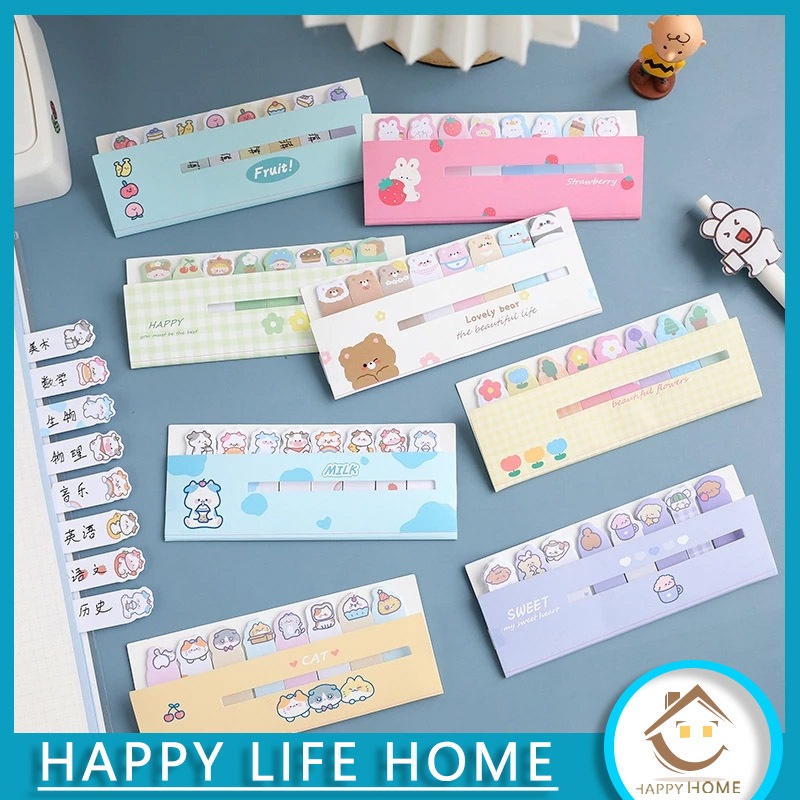 

Keras Memo Tempel Karakter 8IN1 Tempelan Kertas Catatan 120 Lembar Pembatas Buku Karakter Hewan Lucu Penanda Buku