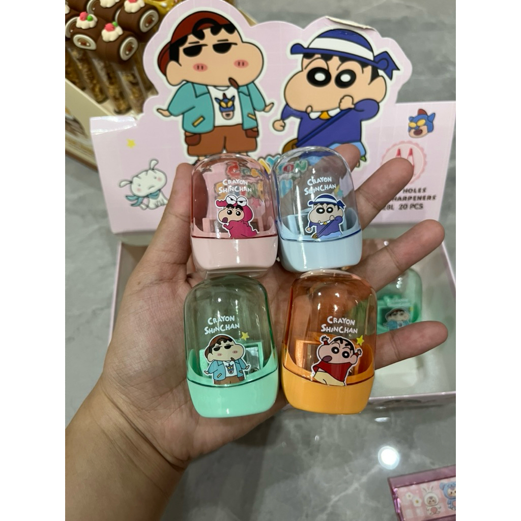 

Rautan Serutan 2 Lubang Pensil Bergambar Crayon Sinchan