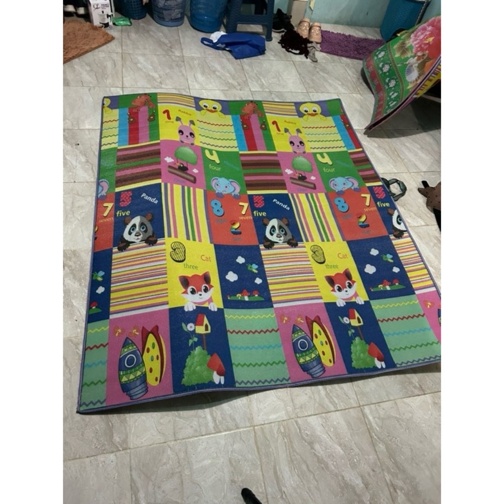 TIKAR SPONS MOTIF BOLAK BALIK JUMBO