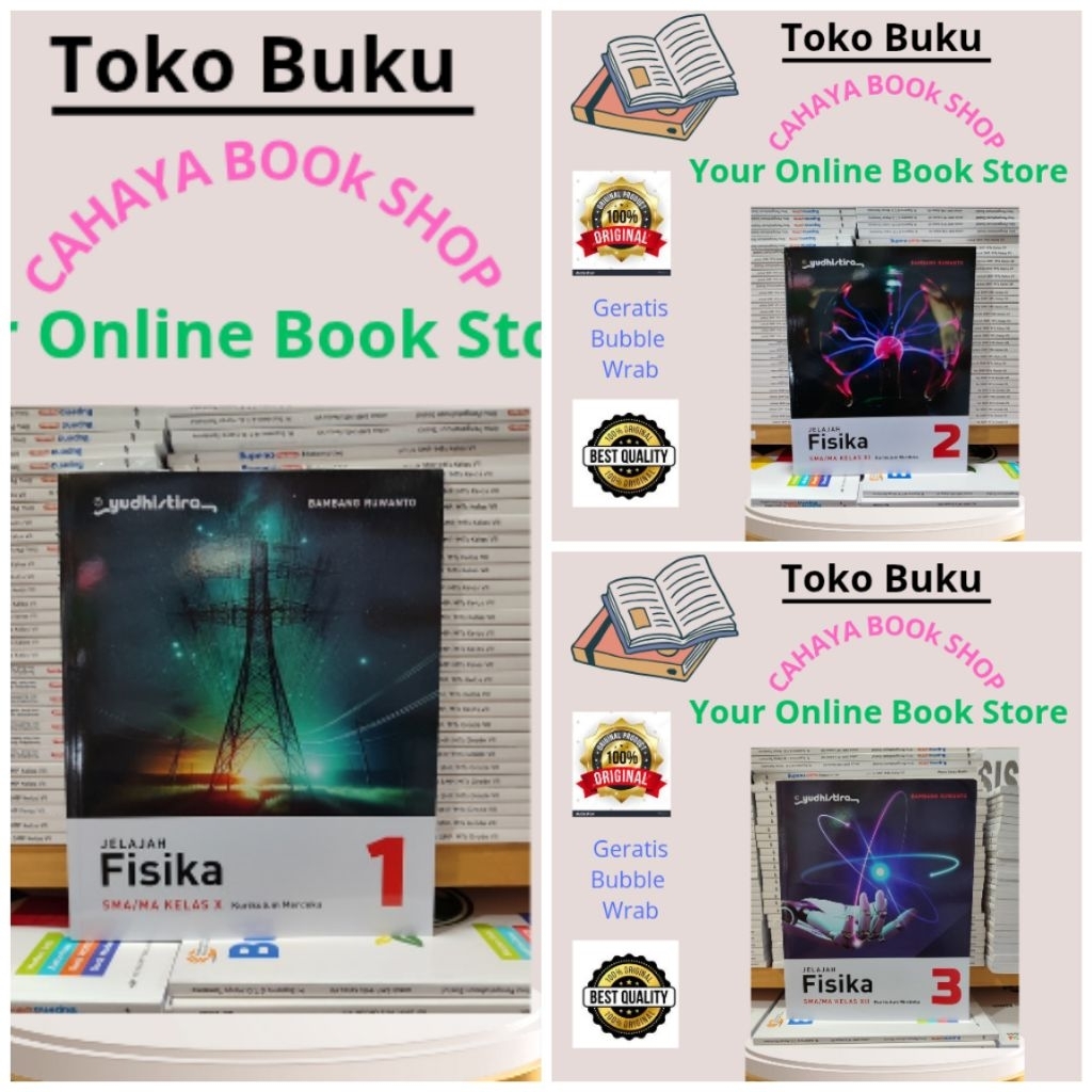 Buku Fisika Kelas 10,11,12 SMA/MA Revisi Kurikulum Merdeka Yudhistira